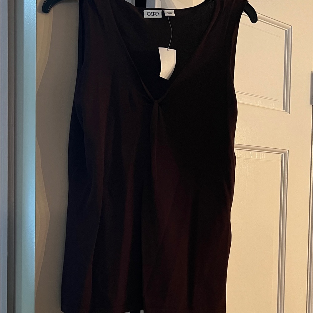 Cato Women's Elegant Black Sleeveless Blouse